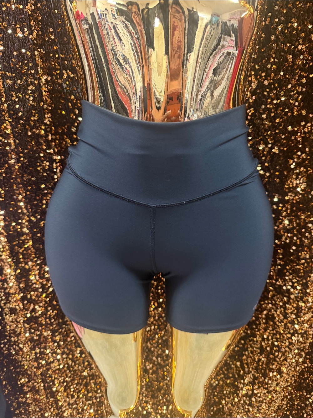 ALO Yoga High-Waist Bike Shorts in Navy